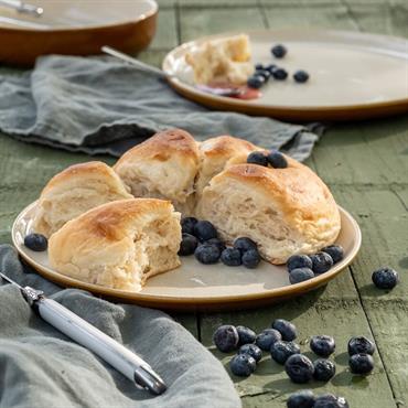 Cliquez pour agrandir et passer en diaporama Lot de 6 assiette à dessert en grès d21