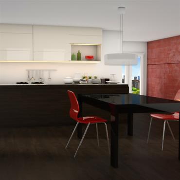 Mur trompe l'oeil briques 