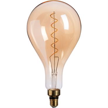Ampoule LED déco géante ambre D16cm culot E27GOUTTE