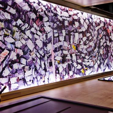 Cliquez pour agrandir et passer en diaporama Crédence cuisine éclairée