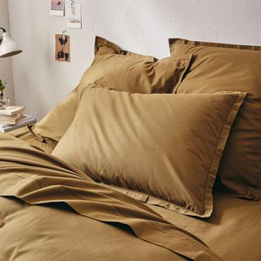 Cliquez pour agrandir et passer en diaporama Lot de 2 taies d'oreiller en coton bio 50x70cm - vert mousseORGANICA