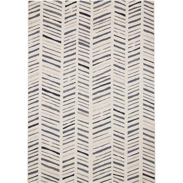 Cliquez pour agrandir et passer en diaporama Tapis intérieur et extérieur à motifs graphiques 160x230cm - blancHYERES