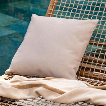 Coussin de jardin en tissu - beige sable 45x45cmDEMNATI