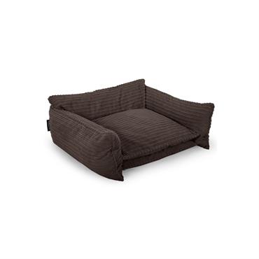 Cliquez pour agrandir et passer en diaporama Panier pour chien PLUTO velours côtelé marron m