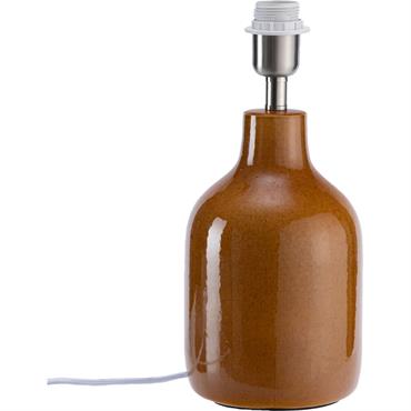 Pied de lampe électrifié en grès D15