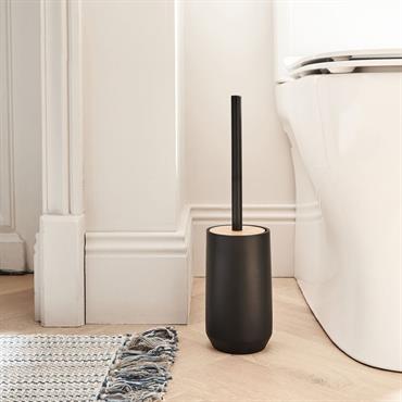 Brosse wc en polyrésine - noirLEUZE