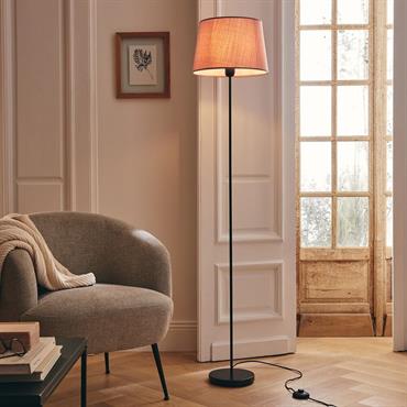 Cliquez pour agrandir et passer en diaporama Pied de lampadaire en métal - H140cm noirMIKY