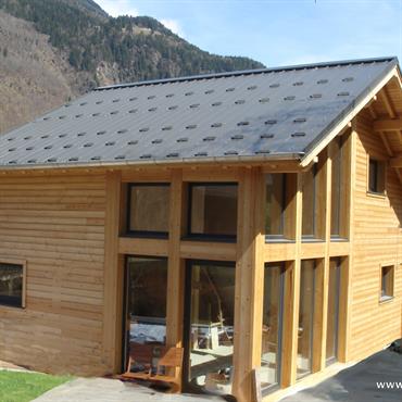 Maison en bois à Chamonix, France 