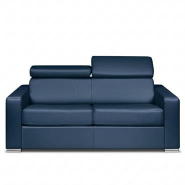 Canapé EXPRESS SIDNEY DELUXE 160 cm métal polyuréthane bleu nuit matelas 16 cm