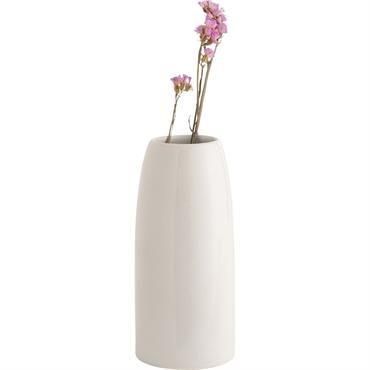 Vase classique en grès - blancSABURI