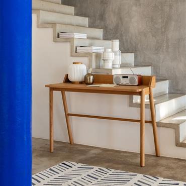 Cliquez pour agrandir et passer en diaporama Bureau en chêne laqué L110xl53xH85cm - bois clairBIOT