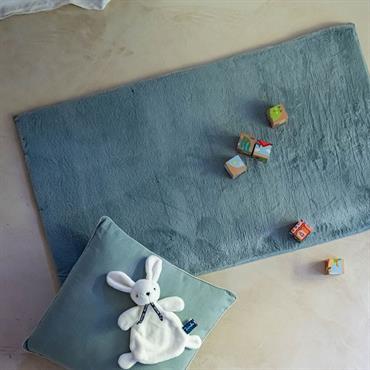 Tapis imitation fourrure - bleu calaluna 60x110cmROBIN