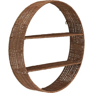 Etagère murale en rotin D55xP12cm - naturelLINDA