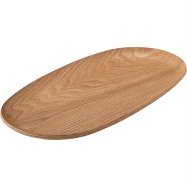 Plateau décoratif ovale en bois de saule 18x35cm - bois clairJELENIA