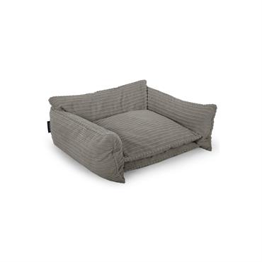 Cliquez pour agrandir et passer en diaporama Panier pour chien PLUTO velours côtelé taupe m