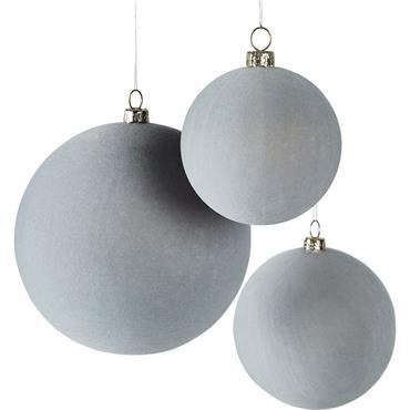 Lot de 9 boules de Noël en plastique - bleuLORETTES
