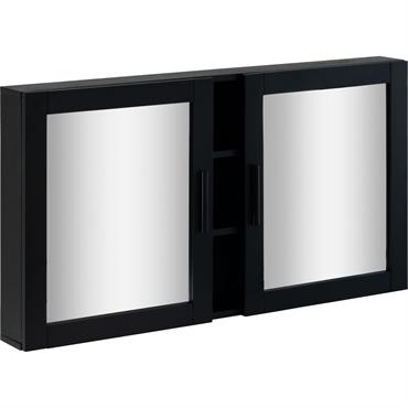 Cliquez pour agrandir et passer en diaporama Miroirs rectangulaires double de salle de bain en bois de cèdre - L110cmVALLAURIS