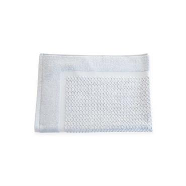 Tapis de bain en éponge pur coton Fil blanc - REVO - Gris - Coton - Taille 