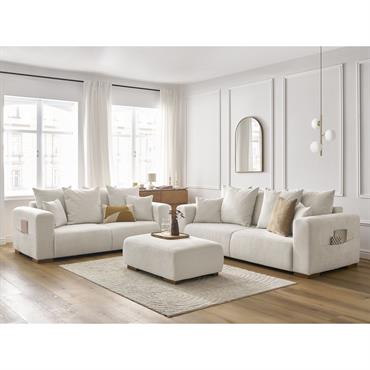Ensemble canapé droit fixe 3 La collection Sublimez votre salon avec la nouvelle création originale BOBOCHIC : la collection SIDONIE. Inspirés d'un style moderne, les canapés SIDONIE vous proposent un mariage parfait entre design et ...