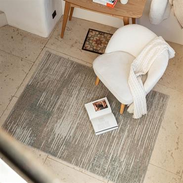 Tapis à motifs abstraits 120x170cm - grisLEA