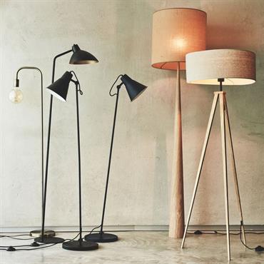 Abat-jour cylindrique en coton D50cm - blanc écruKONE