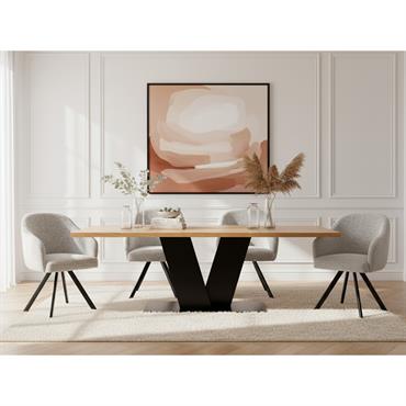LA COLLECTION Apportez une touche unique et tendance à votre intérieur avec la nouvelle création originale BOBOCHIC : la collection VICTOR. Forte d'un design inimitable, cette nouvelle table à manger saura ...