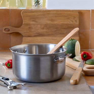 Cliquez pour agrandir et passer en diaporama Casserole en inox De Buyer D18cm - gris métalliséLOQY