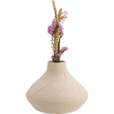 Vase boule en grès H14