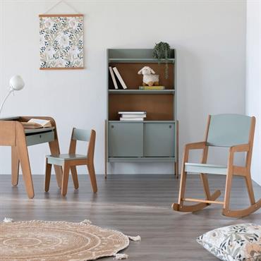 Cliquez pour agrandir et passer en diaporama Bureau enfant en acacia - vert olivierRAPHAEL