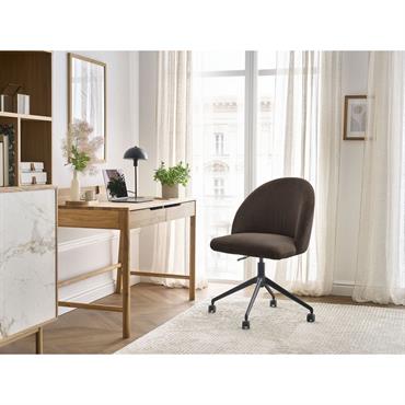 Chaise de bureau LALIE tissu velours côtelé et pietement à roulettes LA COLLECTION Assortissez vos chaises à votre canapé et offrez-vous un intérieur 100% harmonieux avec les nouvelles collections de chaises BOBOCHIC ! Découvrez la collection de chaises LALIE au design ...