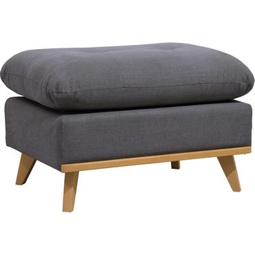 Pouf en tissu cosmo - gris anthraciteCAPIA