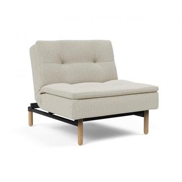 Fauteuil design DUBLEXO STEM convertible lit 90*115 cm pieds obus chêne