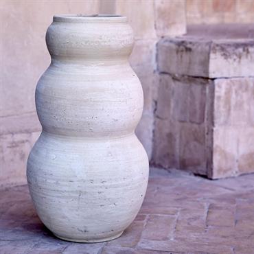 Cliquez pour agrandir et passer en diaporama Vase contemporain en terre cuite H34cm - naturelTINGHIR