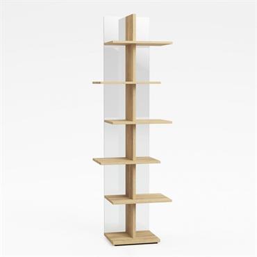 Bibliothèque STEP en stratifié écologique coloris chêne naturel