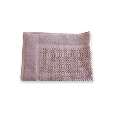 Tapis de bain en éponge pur coton Fil blanc - REVO - Vison - Coton - Taille 