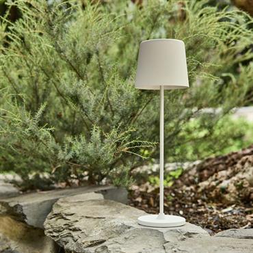 Lampe de table à poser nomade H37cm - blancKAAMI