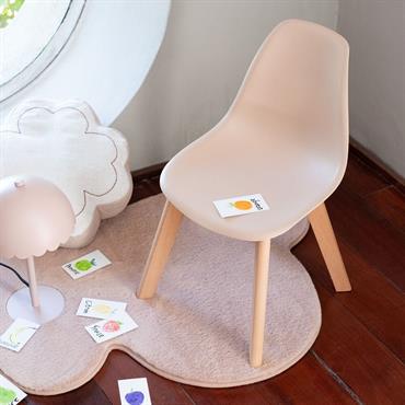 Cliquez pour agrandir et passer en diaporama Chaise enfant en plastique - rose sableNORA
