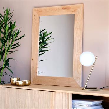 Cliquez pour agrandir et passer en diaporama Miroir en chêne 89x69cm - naturelEMBRUN