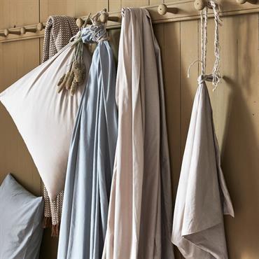 Drap housse en coton 140x200cm B25cm - beige alpillesCALANQUES