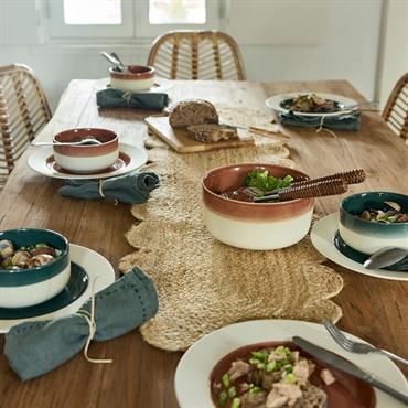 Cliquez pour agrandir et passer en diaporama Chemin de table en jute - naturel 35x135cmCARVAL