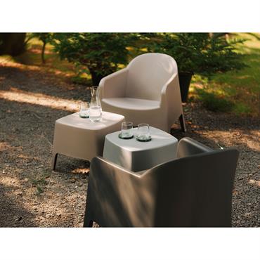 Cliquez pour agrandir et passer en diaporama Fauteuil de salon de jardin MILOS gris foncé BOBOCHIC