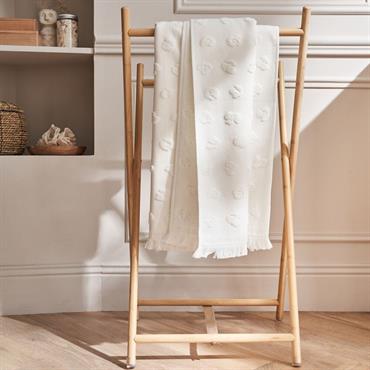 Drap de douche en coton 70x140cm - blancLOUDIA