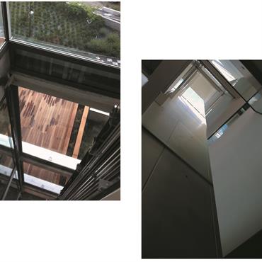 Ascenseur vitré permettant de conserver la luminosité 
