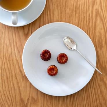 Cliquez pour agrandir et passer en diaporama Lot de 4 assiette à dessert en porcelaine qualité hôtelière d21cm - blanc