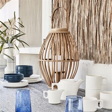 Cliquez pour agrandir et passer en diaporama Lanterne en rotin - naturel D34