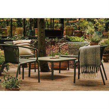 Cliquez pour agrandir et passer en diaporama Fauteuil de salon de jardin RHODES vert BOBOCHIC