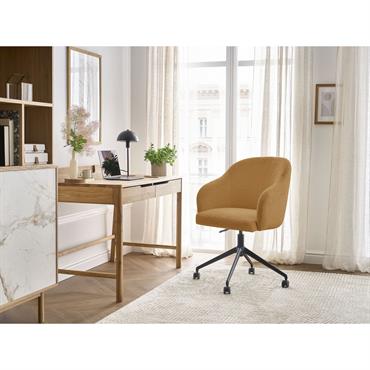 Chaise de bureau SOPHIE tissu bouclette et pietement à roulettes LA COLLECTION Assortissez vos chaises à votre canapé et offrez-vous un intérieur 100% harmonieux avec les nouvelles collections de chaises BOBOCHIC ! Découvrez la collection de chaises SOPHIE au design ...