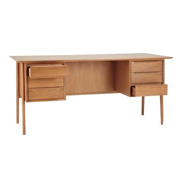 Bureau vintage en chêne massif