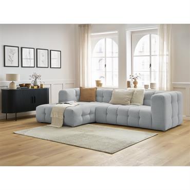 Canapé d'angle fixe CLOUD gris clair angle gauche BOBOCHIC 3 places LA COLLECTION Envie d'un salon original et tendance ? Avec la collection CLOUD, c'est chose faite. Découvrez le canapé CLOUD, avec son style contemporain des plus tendance, et sa forme ...