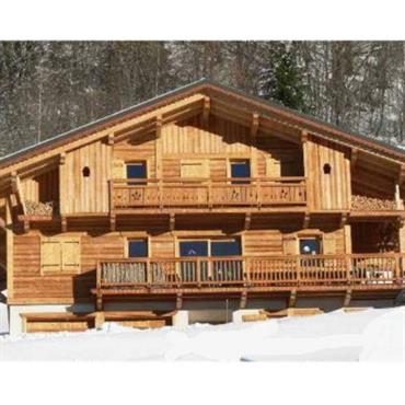 Chalet avec charpente traditionnel